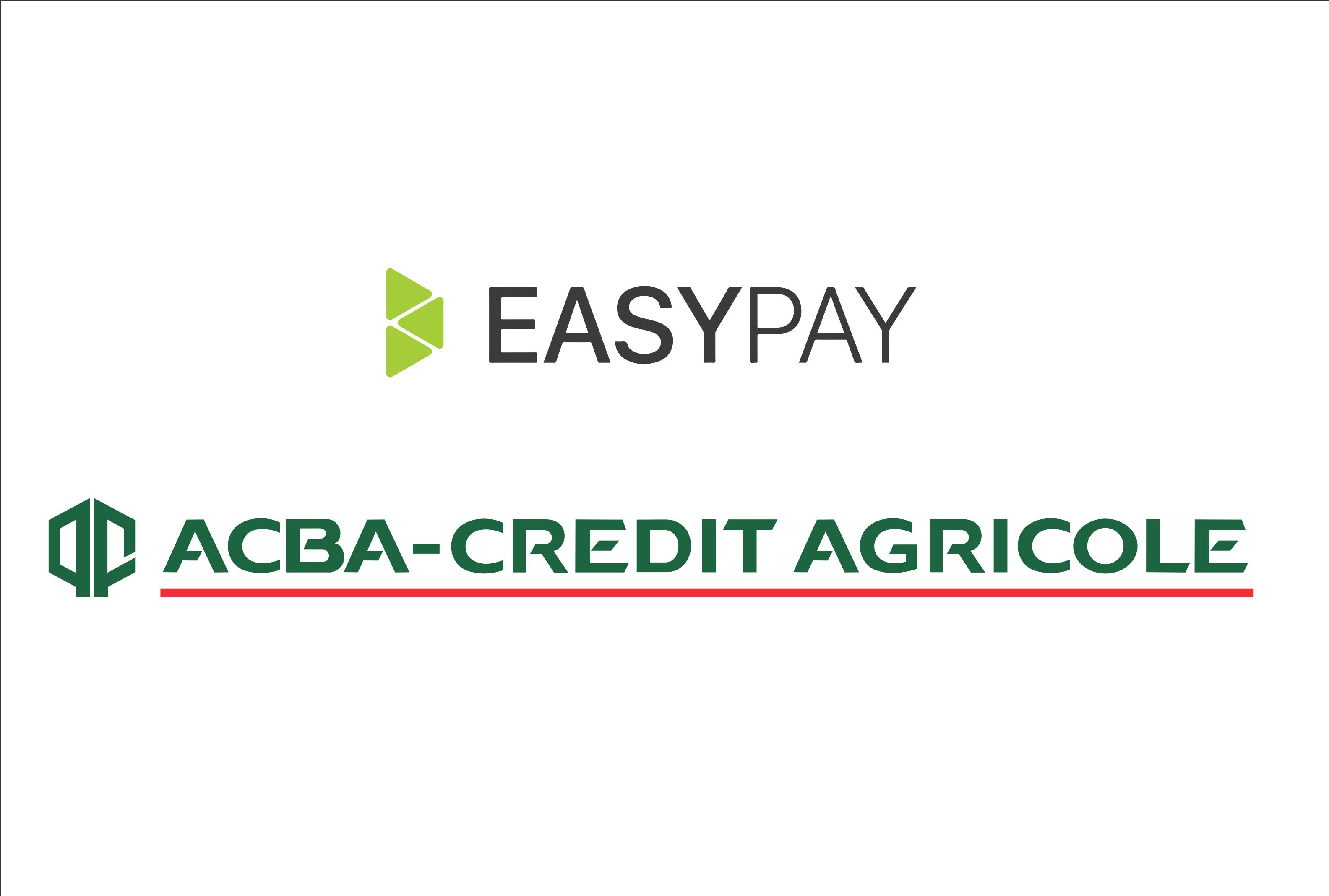 ACBA-Credit Agricole Bank connected to  Easy P y online payment  system 